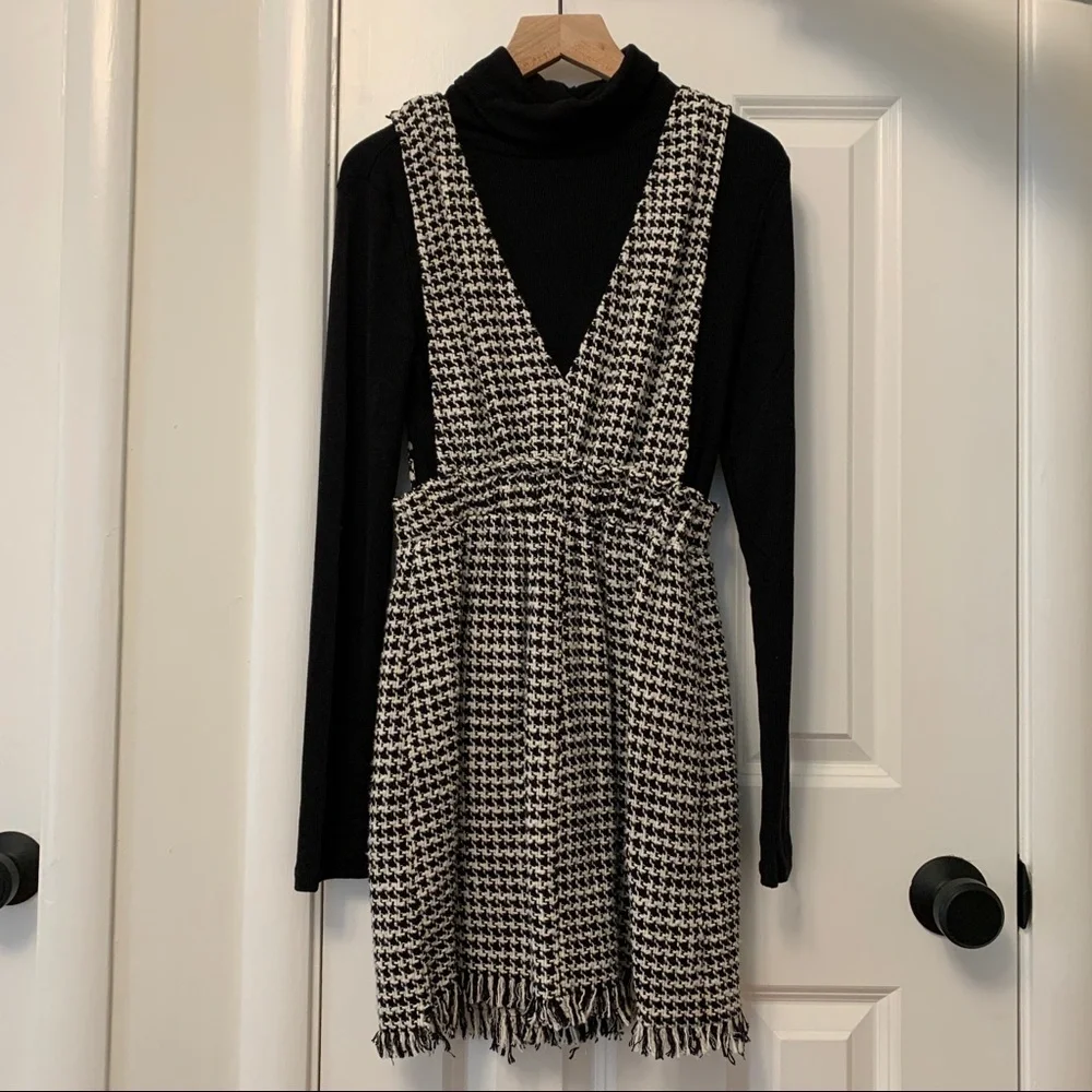 NWOT Zara Houndstooth Knit Dress Size XS - Picture 5 of 5